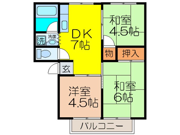 南春日丘日野山荘の物件間取画像